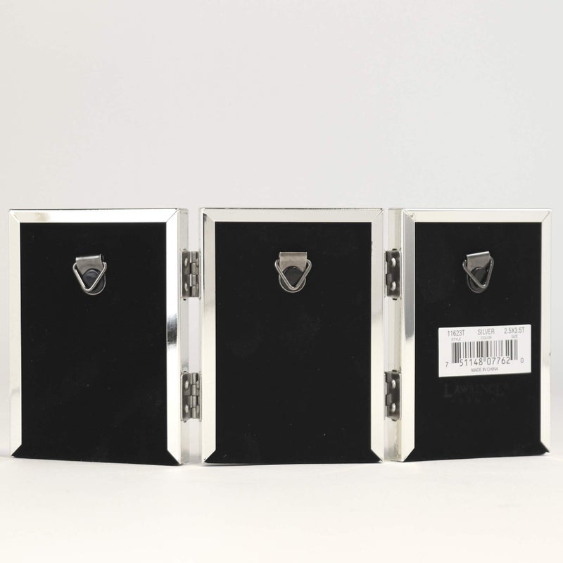 Lawrence Frames - 11623T Lawrence Metals Frame, 8.35"L x 3.66"W Triple, Silver - Image 4